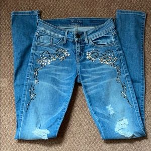Guess Brittney Skinny Jeans 24 studded western